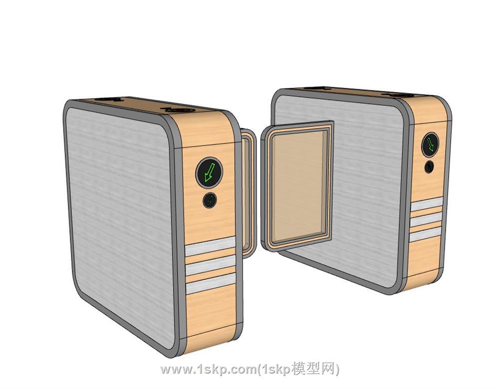 道闸闸机摆闸SU模型 3