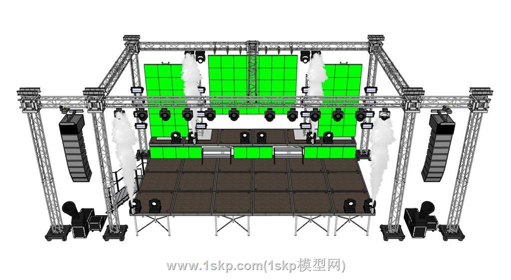 舞台桁架SU模型 1