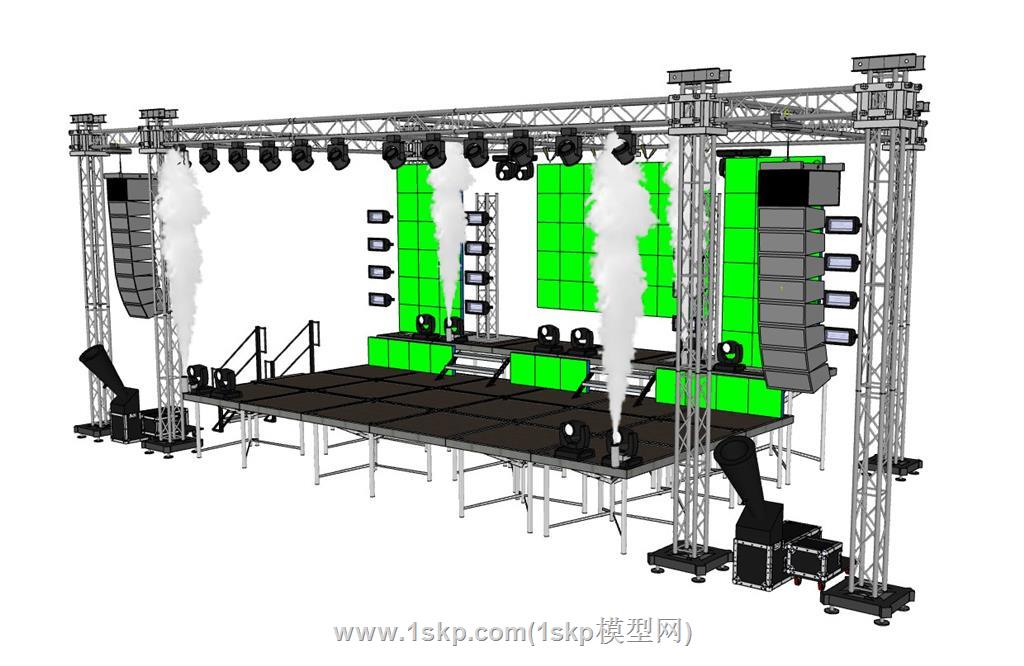 舞台桁架SU模型 2