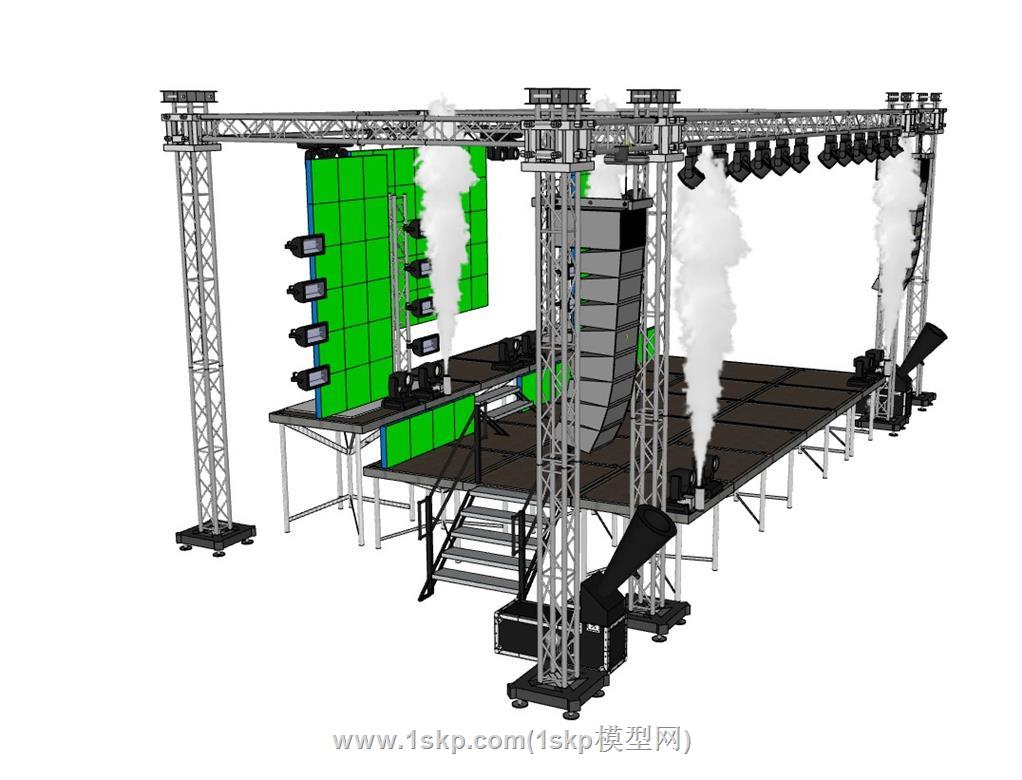 舞台桁架SU模型 3