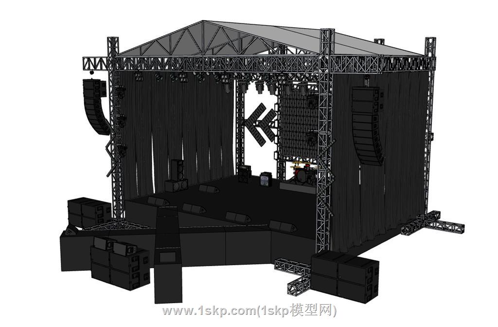 舞台桁架SU模型 2
