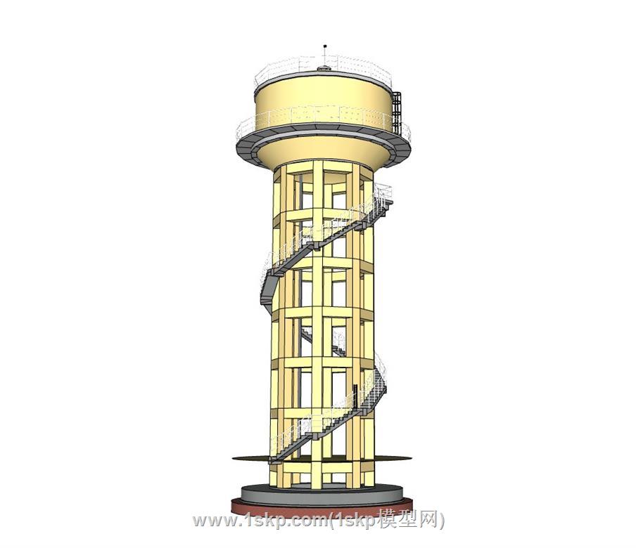 水塔SU模型 2