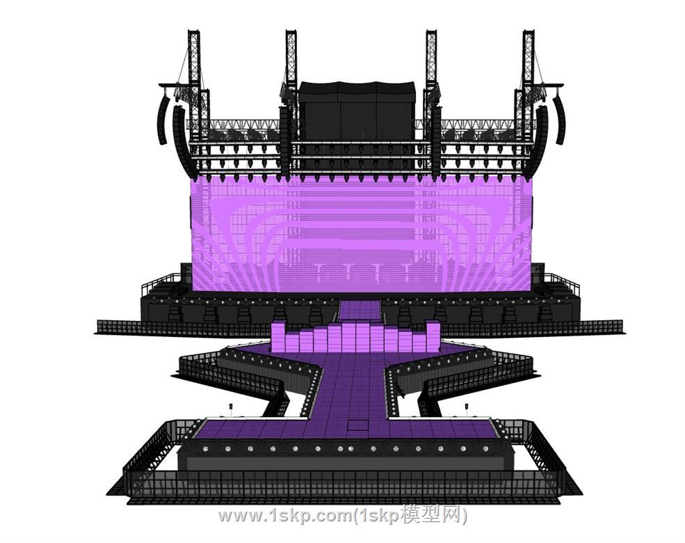 桁架舞台SU模型 1