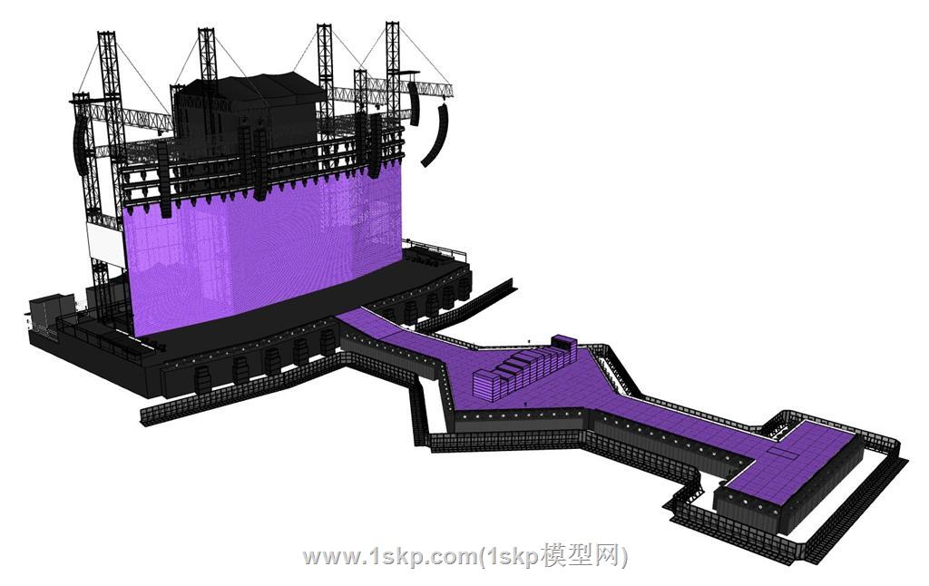 桁架舞台SU模型 3