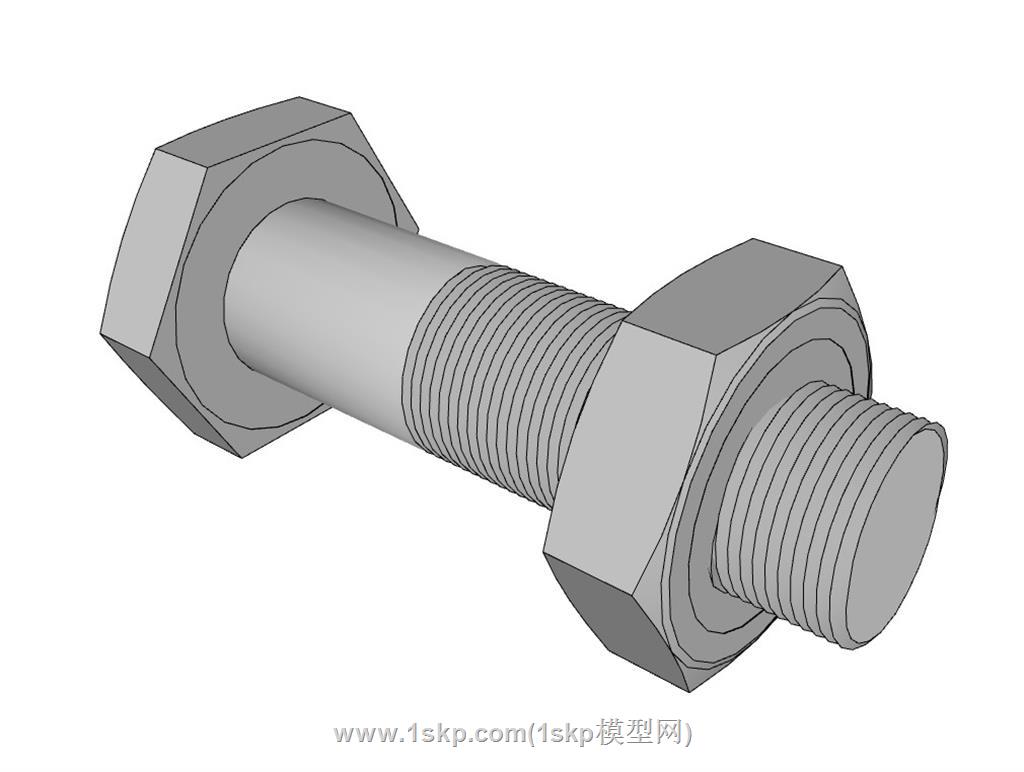 螺栓螺丝螺母SU模型 2