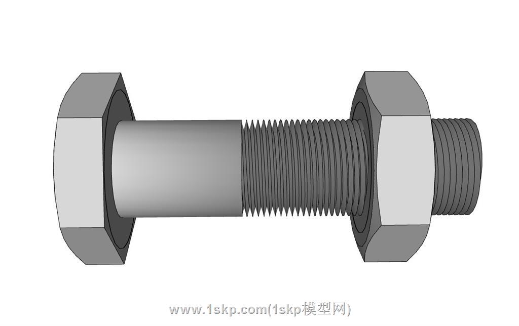 螺栓螺丝螺母SU模型 3