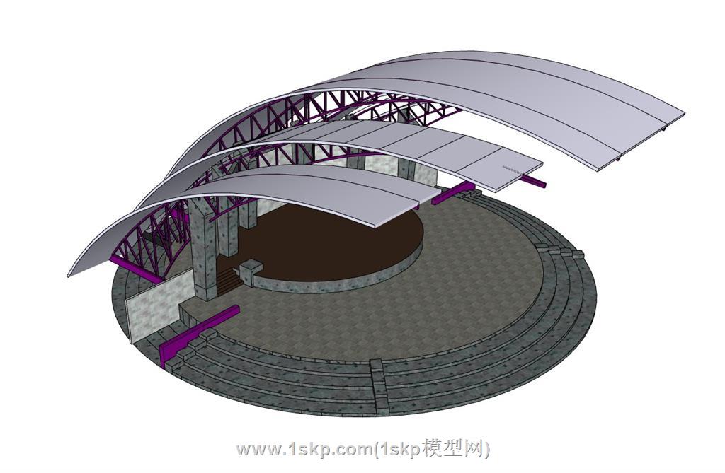 舞台SU模型 3