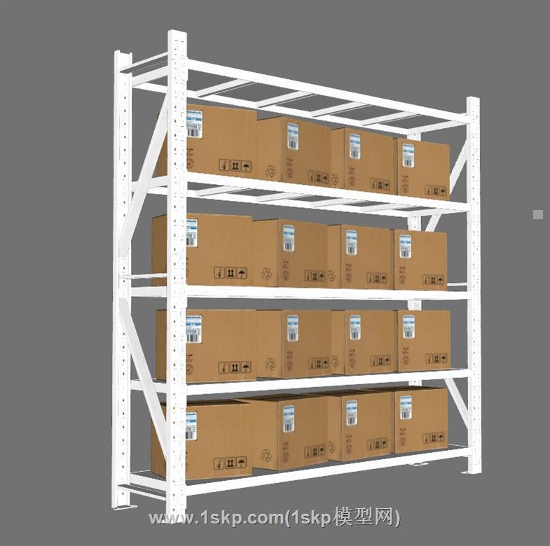 仓库货架仓储SU模型 2