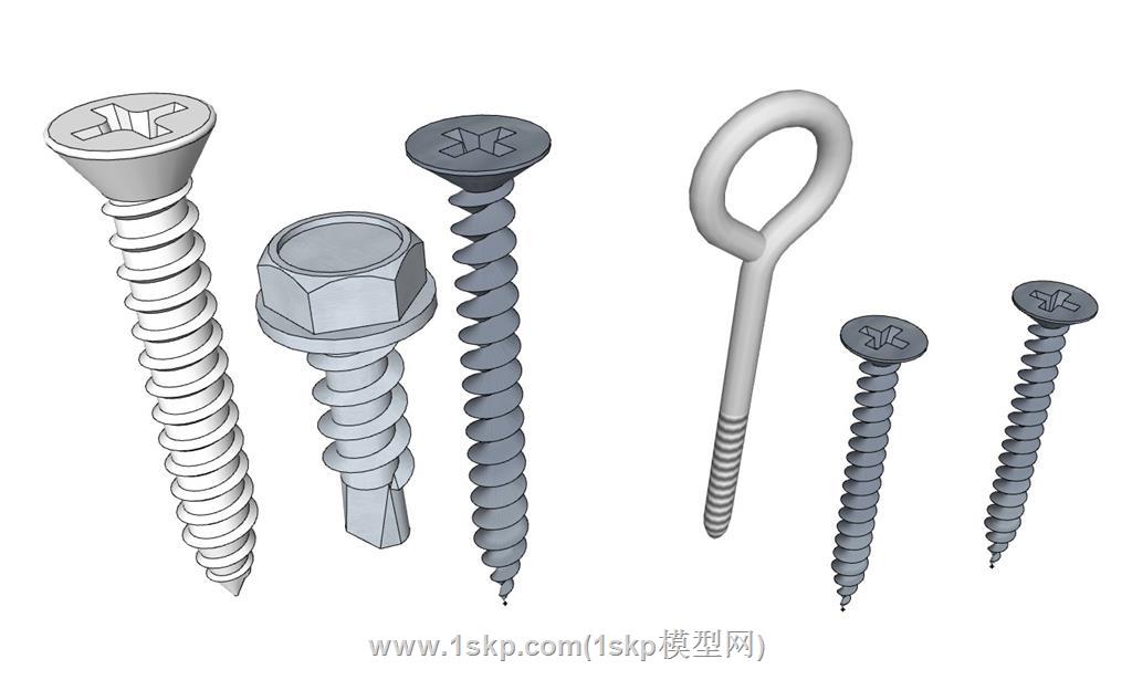 螺丝SU模型 1
