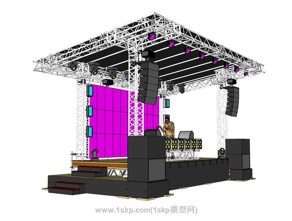 桁架舞台SU模型 3