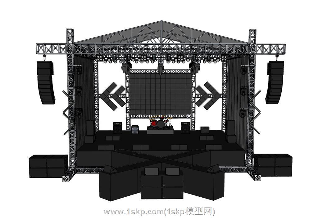 桁架舞台SU模型 1