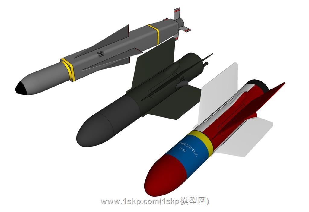 导弹巡飞弹武器SU模型 2