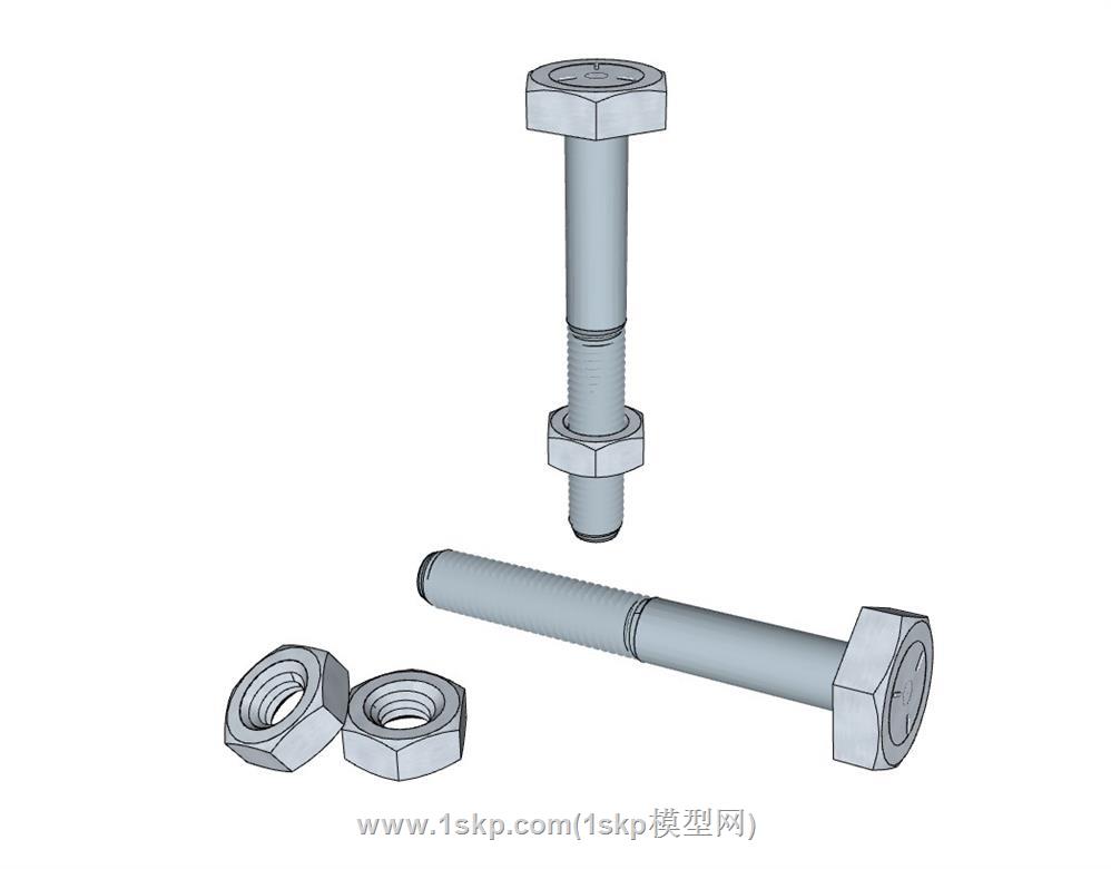 螺栓螺丝螺母SU模型 2