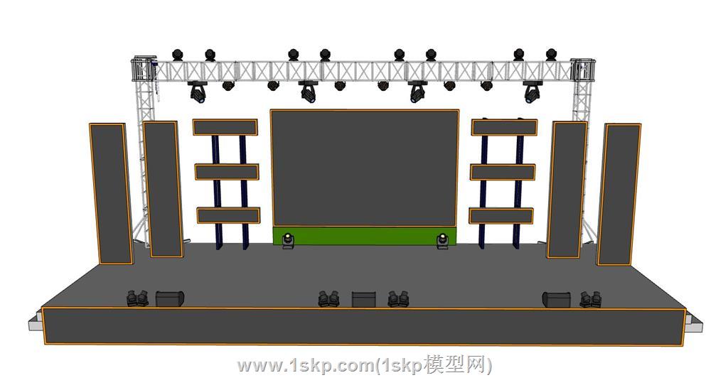 桁架舞台SU模型 2