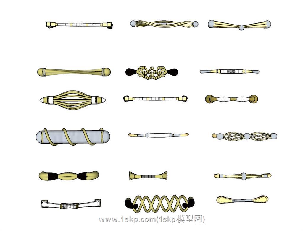 五金拉手SU模型 1