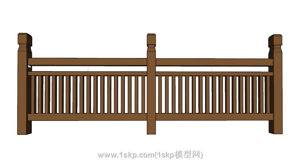 栏栏护栏SU模型 2