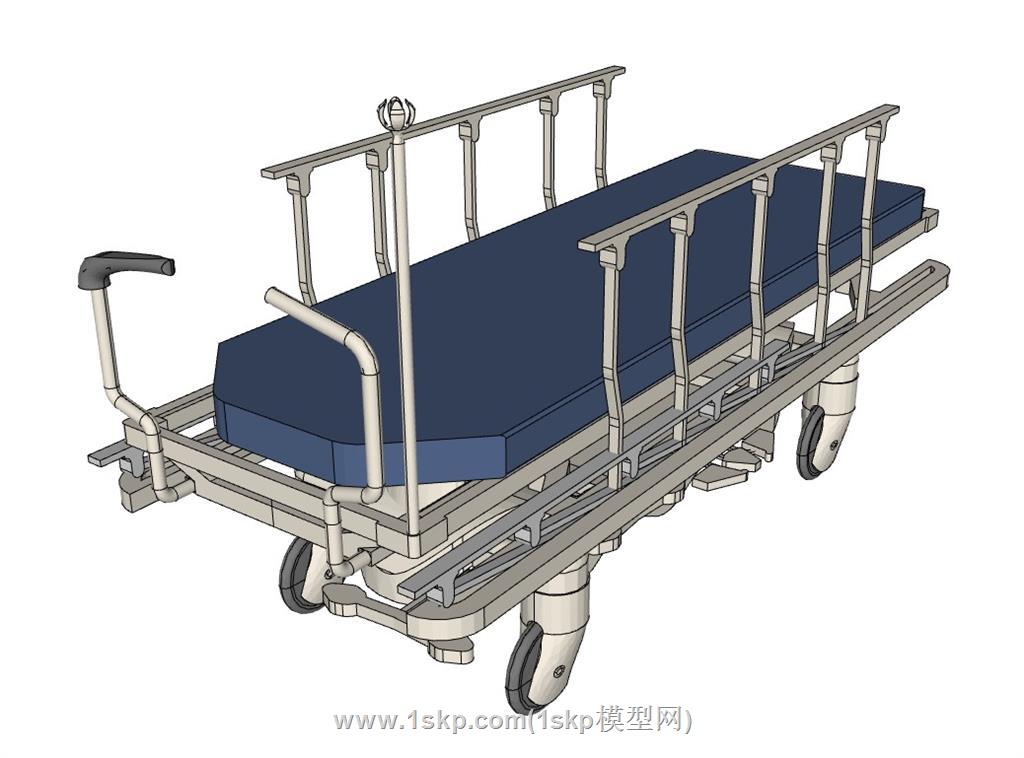 医院医疗器材担架SU模型 1