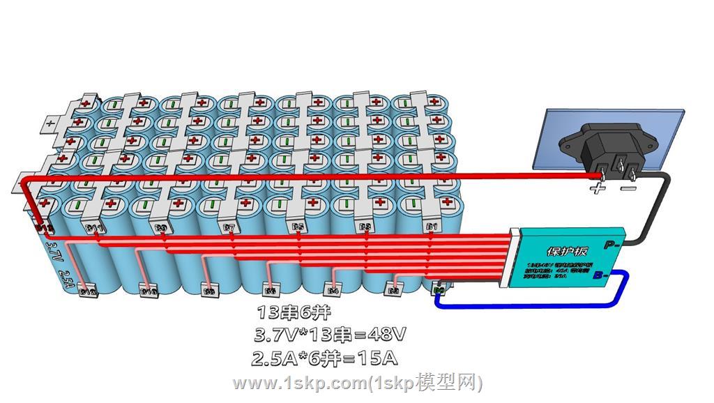 锂电池电池SU模型 1