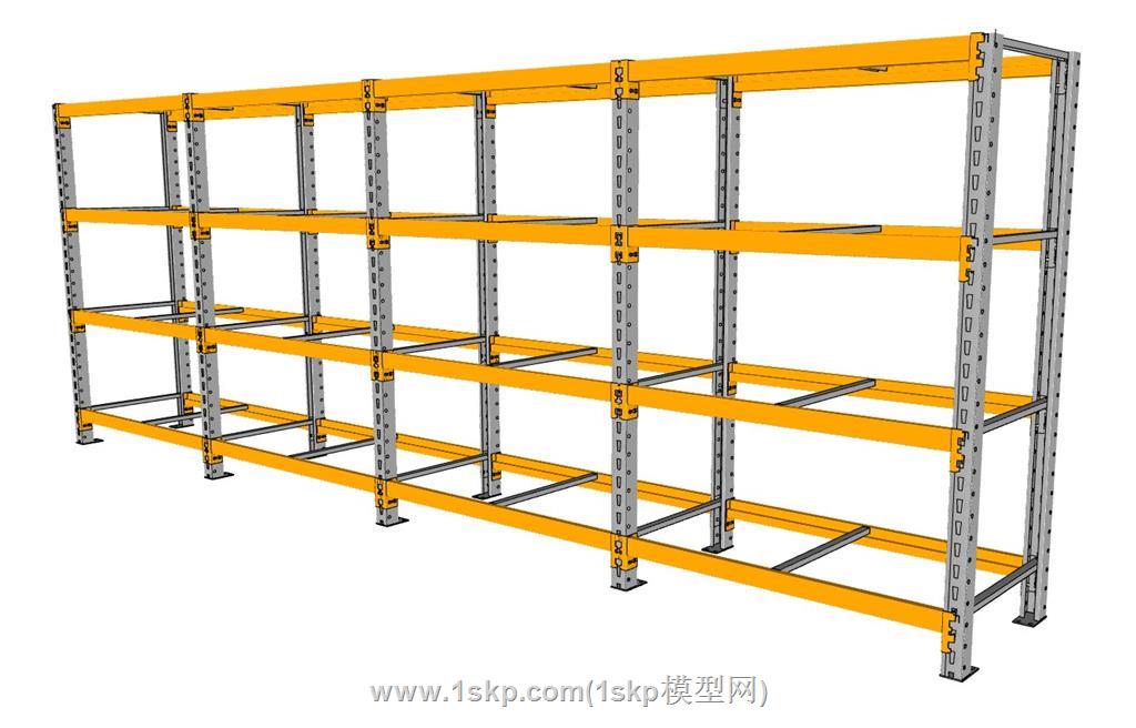 仓库堆垛架货物架SU模型 2