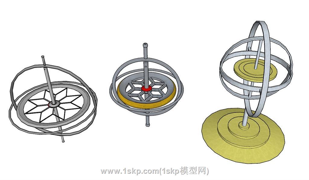 陀螺SU模型 2