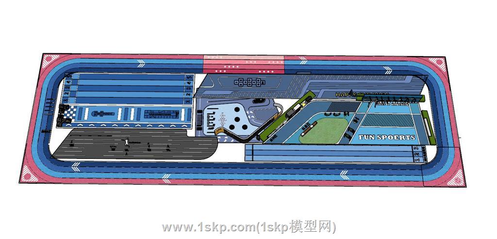 消防登高面SU模型 2