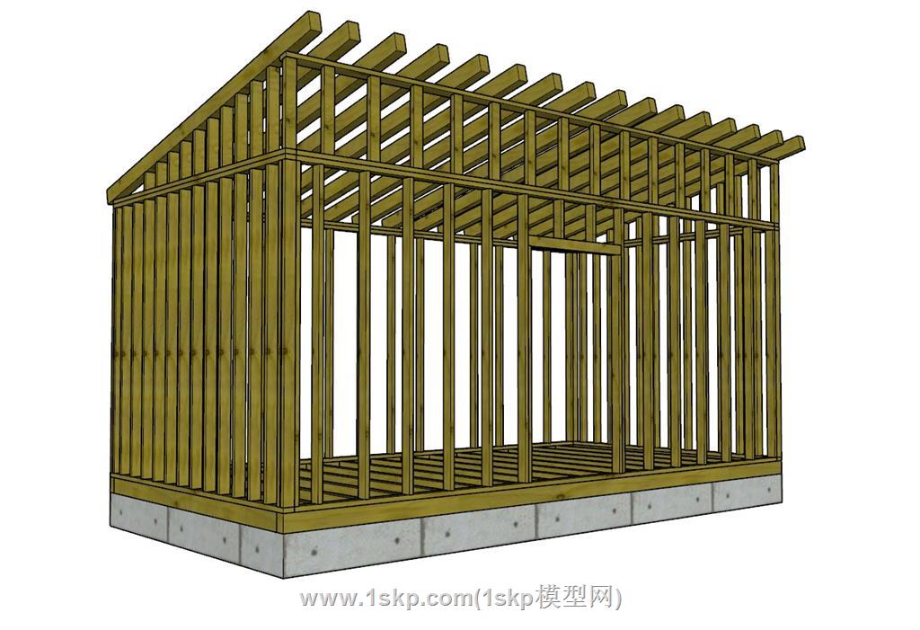 鸡舍动物笼子SU模型 2