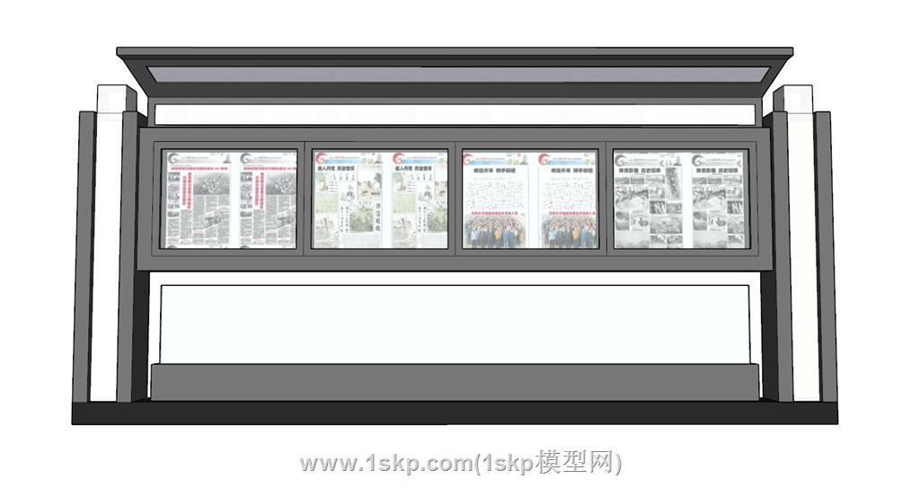 宣传栏SU模型 1