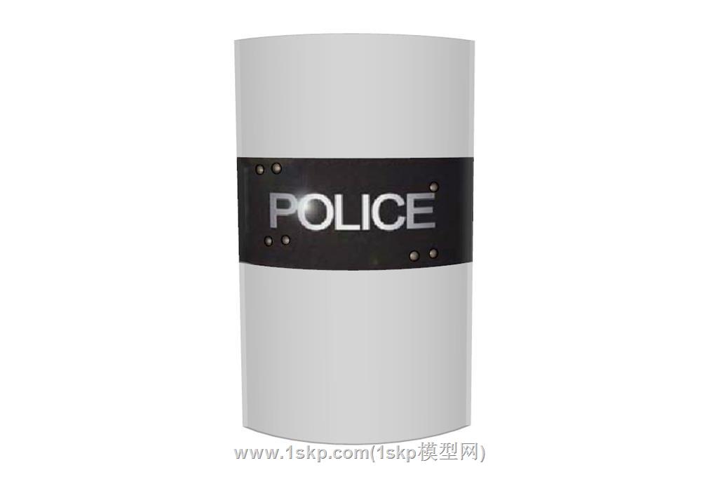 特警盾牌SU模型 1