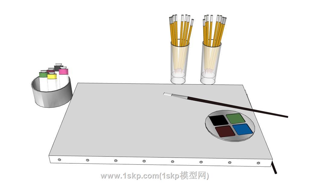 画笔画刷SU模型 1