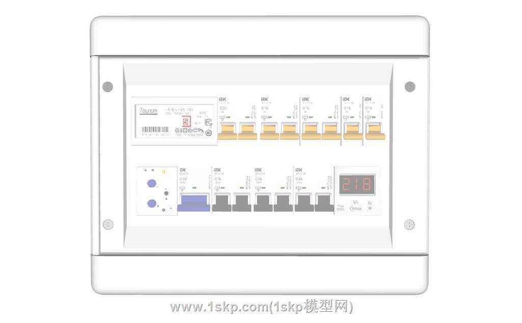 电表盒空气开关SU模型 1