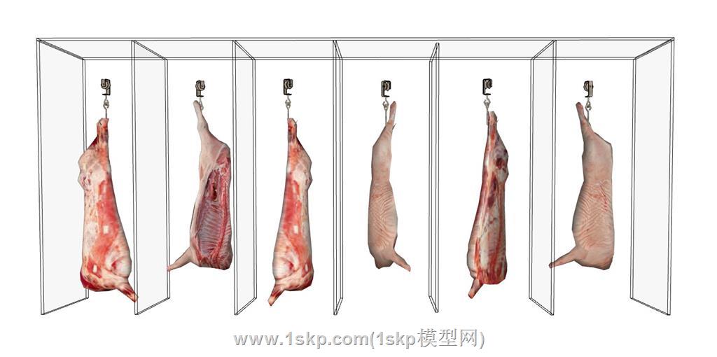 猪肉腊肉肉类SU模型 1