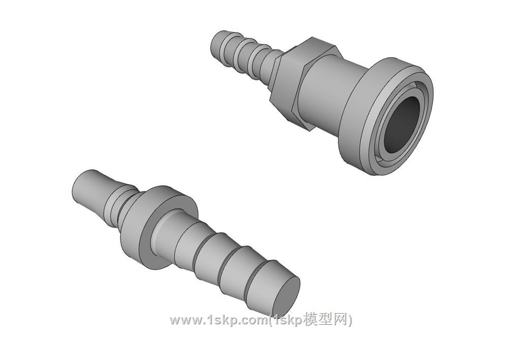 快插接口SU模型 2