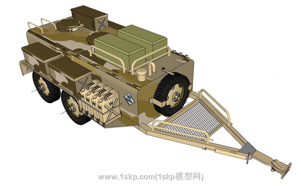 军事武器水箱SU模型 1