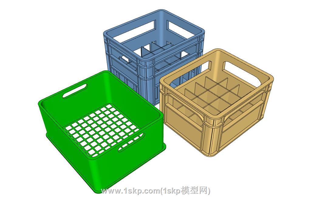 塑料箱SU模型