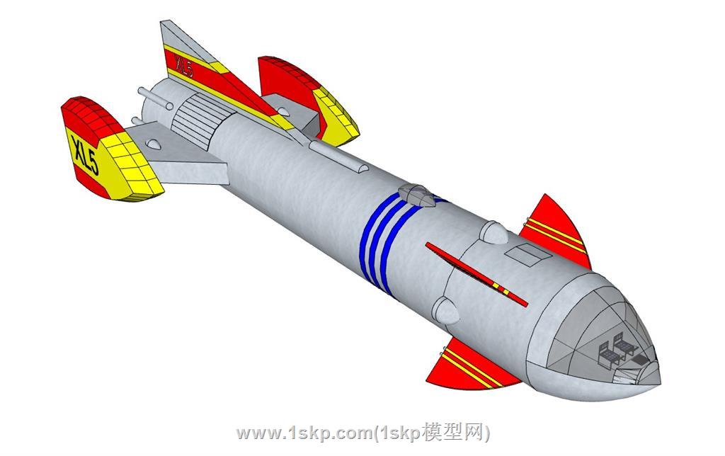 未来飞船SU模型 1