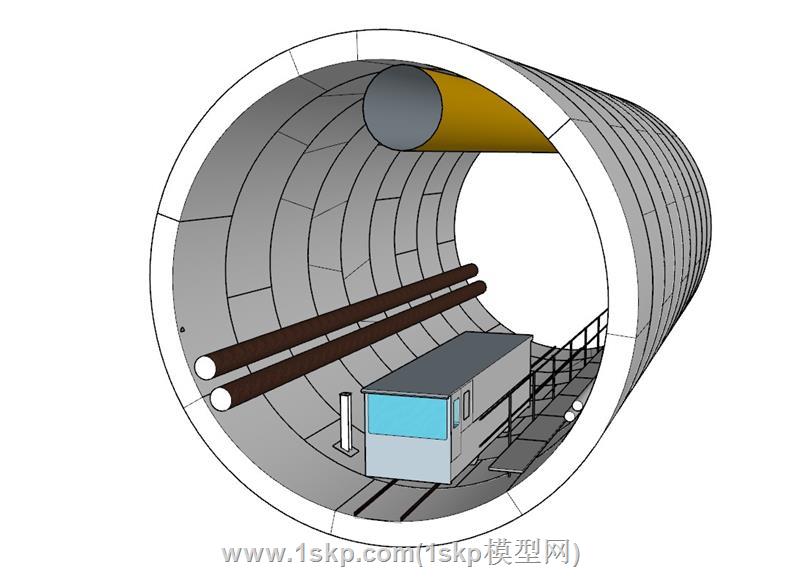 地下通道的bim隧道 1