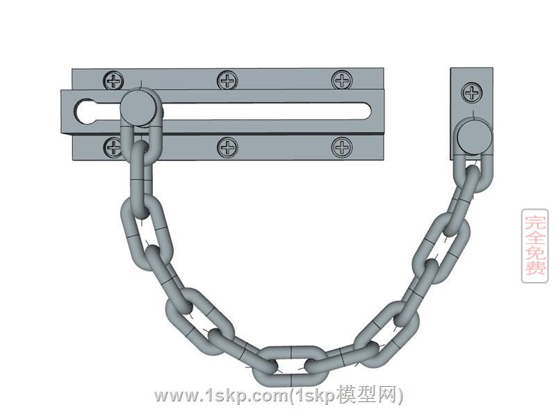 酒店反锁防盗链插销扣门栓 2