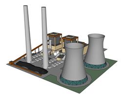 热电厂 免费sketchup模型下载