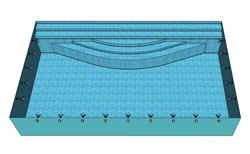 长方形  游泳池