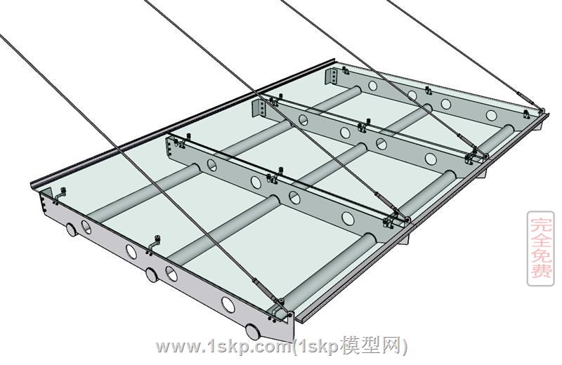 钢制玻璃挡雨棚 2