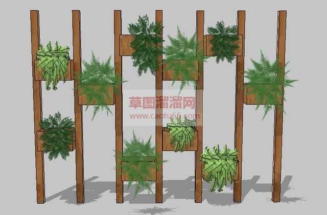 绿植架怎么装SU模型 1