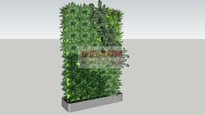 绿植墙绿植花SU模型 1