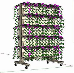 滑轮  移动  花架  植物墙