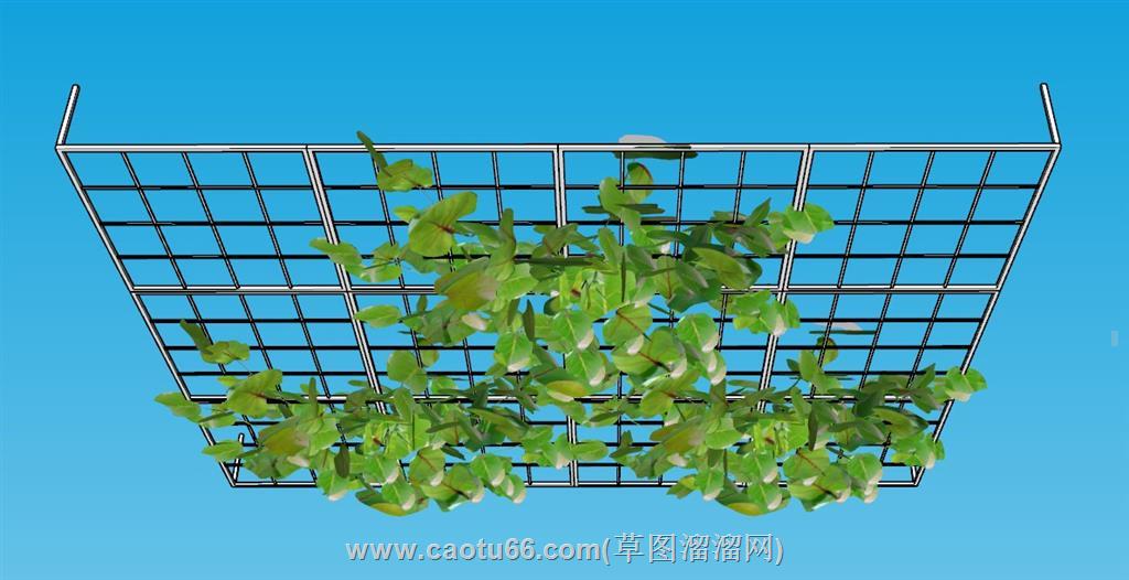 吊顶花架植物SU模型 1