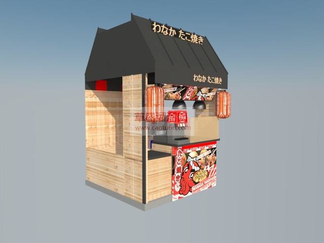 日本小屋小商店日本食品SU模型 1