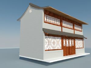 中式  建筑  仿古