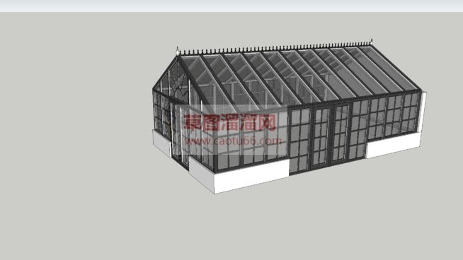 玻璃植物阳光SU模型 1