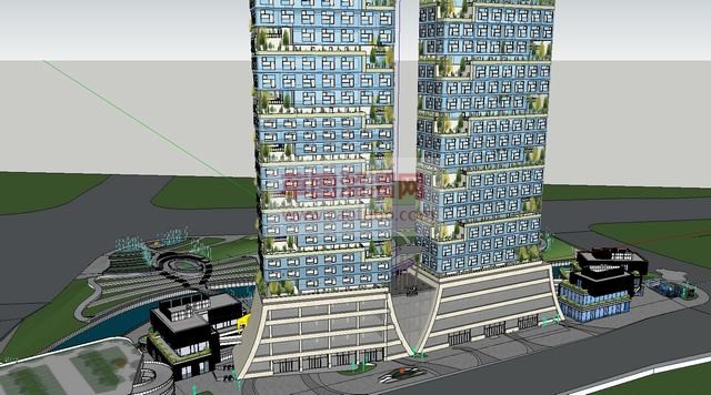 东郡概念建筑SU模型 2