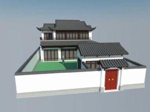 中式 合院 建筑 住宅