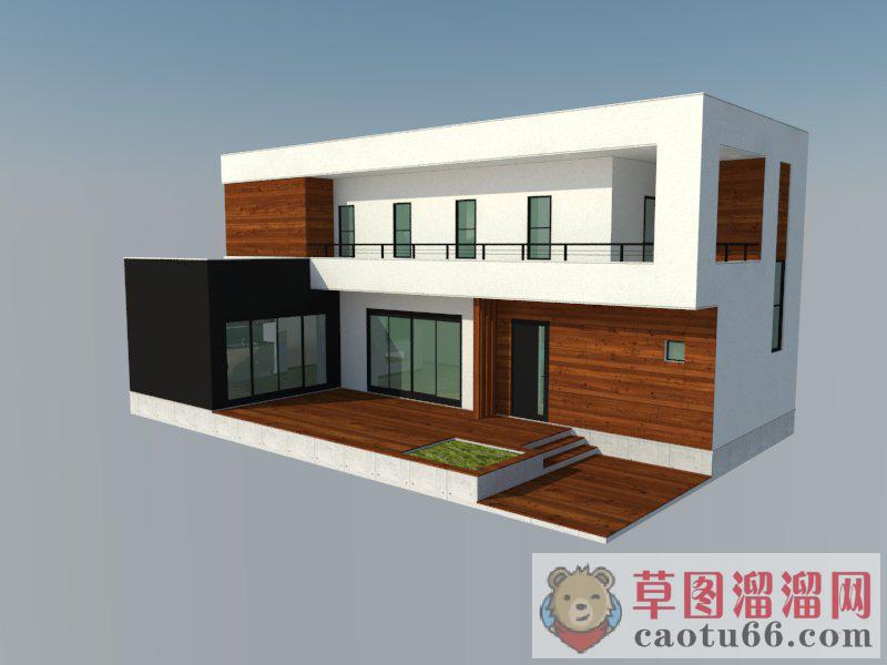 别墅住宅建筑SU模型 1